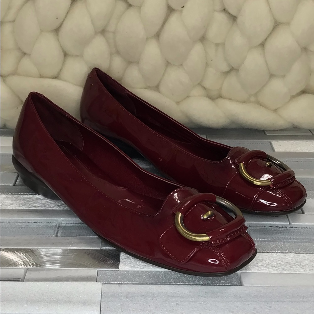 Cole Haan Nike Air Loafers Patent Leather Flat 7B